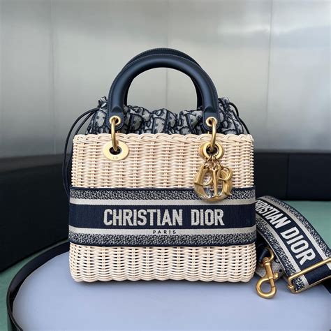 Lady Dior wicker bag